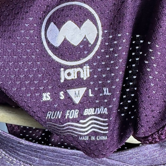 Sleeveless Purple Women's Bolivia Vista Tank Top by Janji, Breathable Running M - Picture 7 of 8